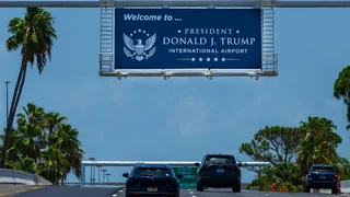 Palm Beach Airport in Florida Is Renamed for Trump