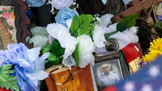 At Vigil, Sons of Man Killed by ICE in Houston Call for Accountability