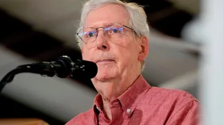 McConnell says a fall led to his hospitalization, breaking weeks of silence