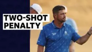 DeChambeau hit with shock two-stroke penalty at The Open
