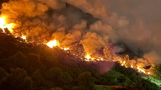 Fire breaks out at Arthur's Seat in Edinburgh
