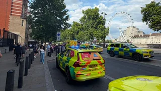 Five officers injured after police boat crashes into bridge in London