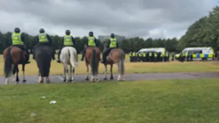 Police make 15 arrests at Glasgow protests