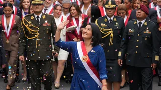Keiko Fujimori is inaugurated as Peru's president following a narrow election victory