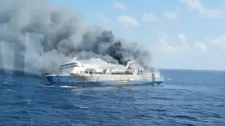At least five dead and dozens missing after Indonesian ferry catches fire