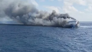 A blaze on an Indonesian passenger ferry leaves at least 5 dead and dozens missing