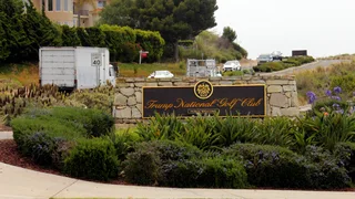 Authorities arrested a man with ammo and apparently monitoring security at Trump golf course near LA