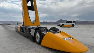 British driver who broke sound barrier in a car sets new record