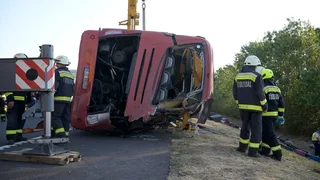 Twelve killed as tourist bus crashes in Hungary