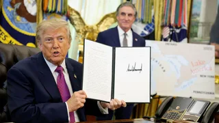 Trump signs order renaming Lake Ontario as 'Lake America' in the US