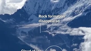 See Moments After a Glacier Collapsed, Launching Deadly Flash Floods in Nepal