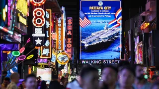 After Months at War, Brief Solace in a Party Town Far From Home