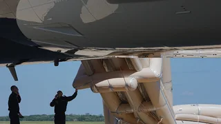 Trump Is Delayed After Emergency Slide Deploys on New Air Force One