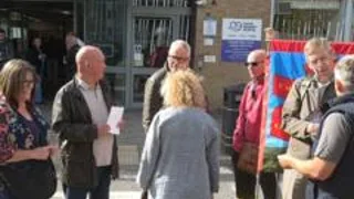 Campaigners hold vigil as stroke unit closes