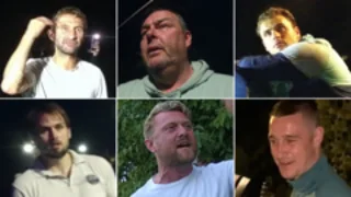 Police searching for six men over anti-migrant protest in Portsmouth