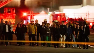Helicopter crashes killing at least 3 people near an LA bus collision