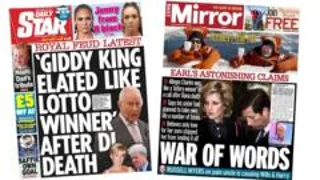 The Papers: 'Giddy King' and 'war of words' over Earl Spencer book