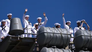The long-deployed USS Lincoln returns home to San Diego Bay