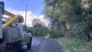 Thousands without electricity as Storm Boelo hits