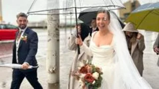 'The storm didn't ruin our wedding, it made it'